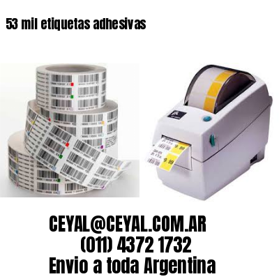 53 mil etiquetas adhesivas