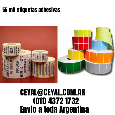 55 mil etiquetas adhesivas