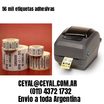 56 mil etiquetas adhesivas