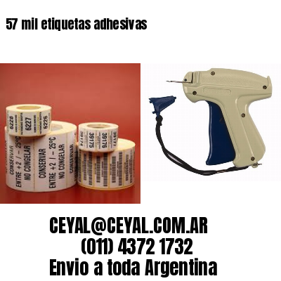 57 mil etiquetas adhesivas