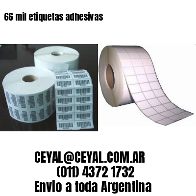 66 mil etiquetas adhesivas