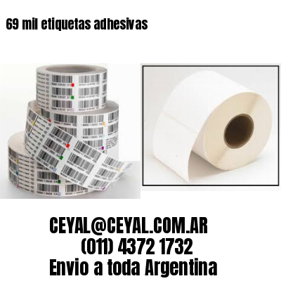 69 mil etiquetas adhesivas