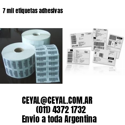 7 mil etiquetas adhesivas