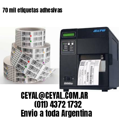 70 mil etiquetas adhesivas