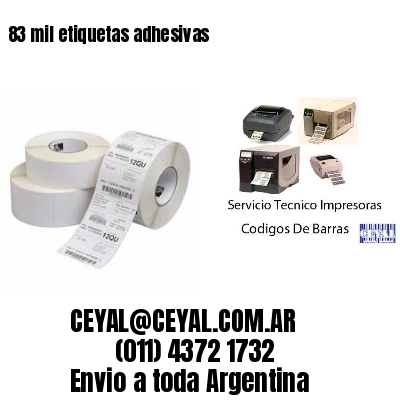 83 mil etiquetas adhesivas