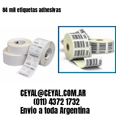 84 mil etiquetas adhesivas