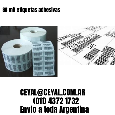 88 mil etiquetas adhesivas