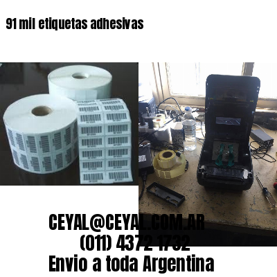 91 mil etiquetas adhesivas