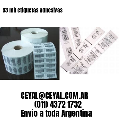 93 mil etiquetas adhesivas