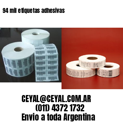94 mil etiquetas adhesivas