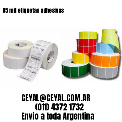 95 mil etiquetas adhesivas