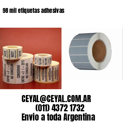98 mil etiquetas adhesivas