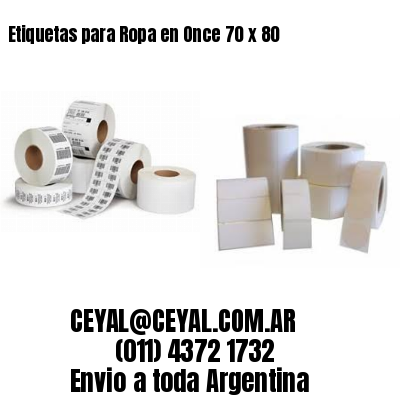 Etiquetas para Ropa en Once 70 x 80