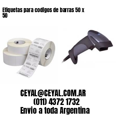 Etiquetas para codigos de barras 50 x 50