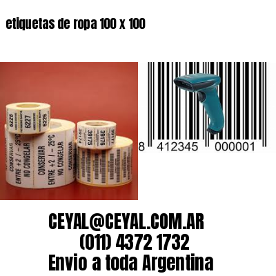 etiquetas de ropa 100 x 100