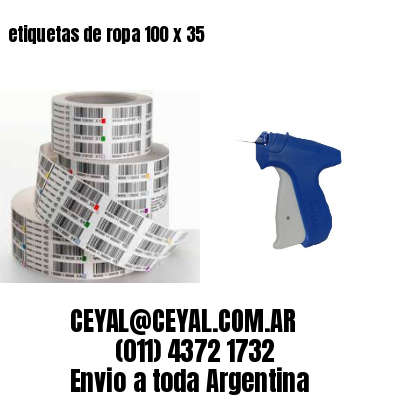 etiquetas de ropa 100 x 35