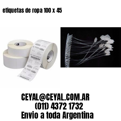 etiquetas de ropa 100 x 45