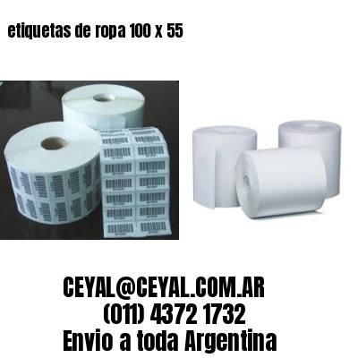 etiquetas de ropa 100 x 55