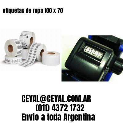 etiquetas de ropa 100 x 70