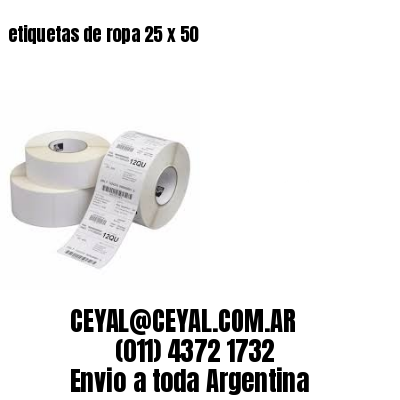 etiquetas de ropa 25 x 50