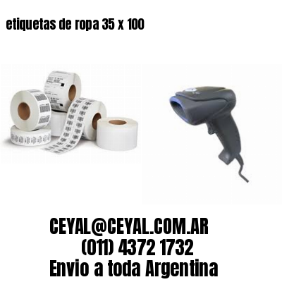 etiquetas de ropa 35 x 100