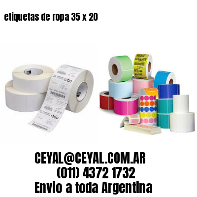 etiquetas de ropa 35 x 20