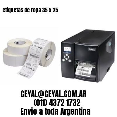 etiquetas de ropa 35 x 25