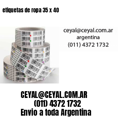etiquetas de ropa 35 x 40