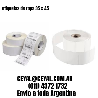 etiquetas de ropa 35 x 45