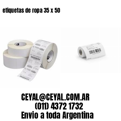 etiquetas de ropa 35 x 50