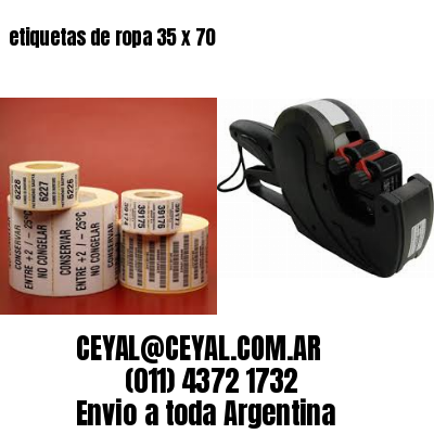 etiquetas de ropa 35 x 70