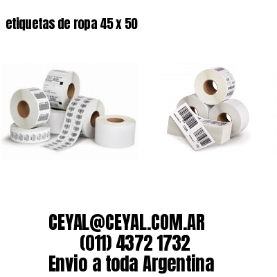 etiquetas de ropa 45 x 50