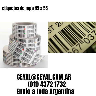 etiquetas de ropa 45 x 55