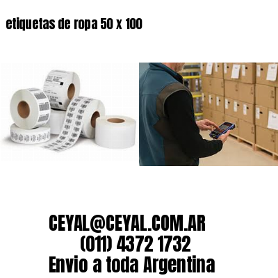 etiquetas de ropa 50 x 100