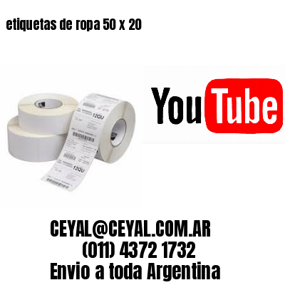 etiquetas de ropa 50 x 20