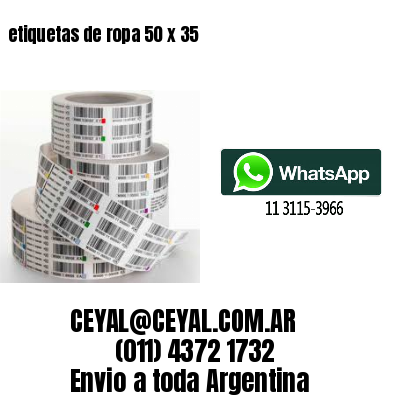 etiquetas de ropa 50 x 35