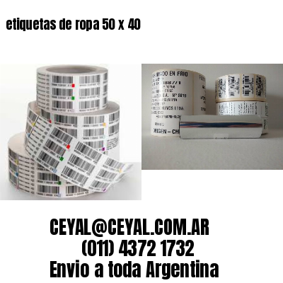 etiquetas de ropa 50 x 40