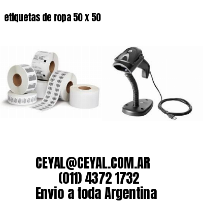 etiquetas de ropa 50 x 50