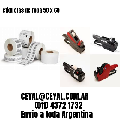 etiquetas de ropa 50 x 60