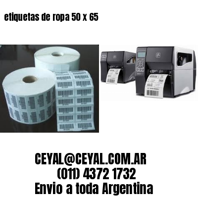 etiquetas de ropa 50 x 65