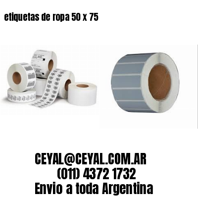 etiquetas de ropa 50 x 75