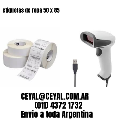 etiquetas de ropa 50 x 85