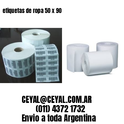 etiquetas de ropa 50 x 90