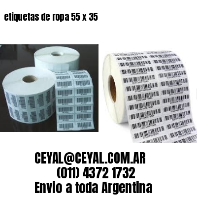 etiquetas de ropa 55 x 35
