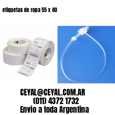 etiquetas de ropa 55 x 40