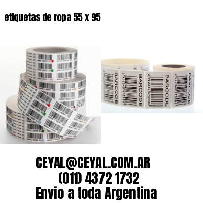 etiquetas de ropa 55 x 95