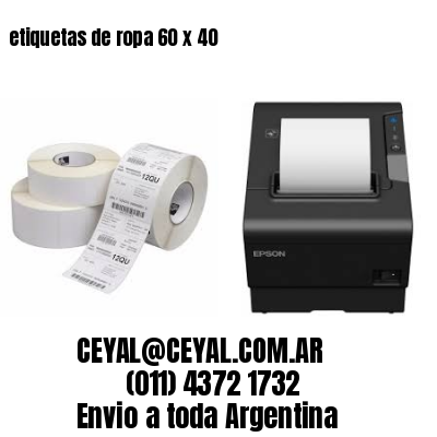 etiquetas de ropa 60 x 40
