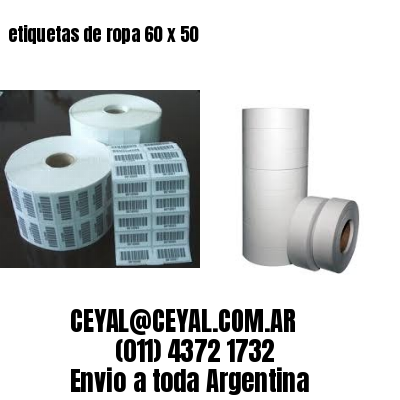 etiquetas de ropa 60 x 50