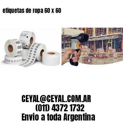 etiquetas de ropa 60 x 60