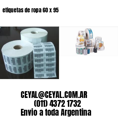 etiquetas de ropa 60 x 95